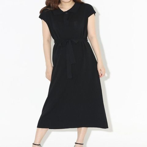 [W shopping] 카라 니트 롱원피스 여성 오피스룩 단정한 원피스