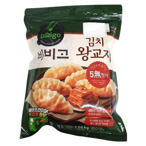 씨제이 비비고 김치 왕교자만두 1.05KG 김치 왕교자만두 만두 냉동 간편조리식품 식자재