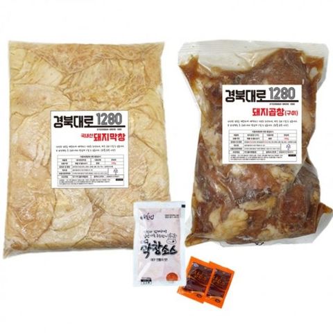 100g 국산돼지막창 600g 막창장 500g 경북대로1280 총 국산막창 돼지막창 대구막창 국내산막창