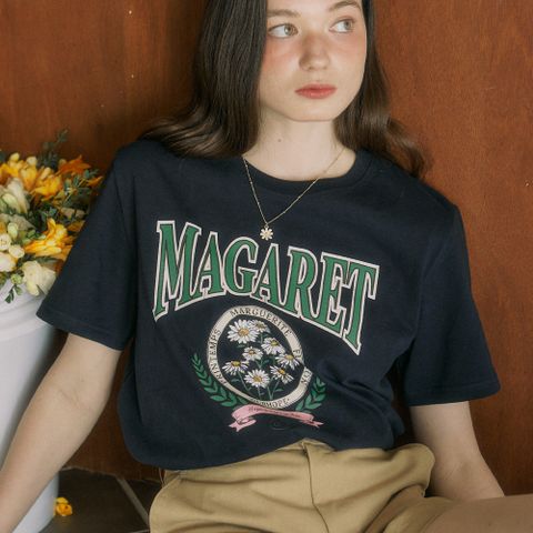 [아워호프] Margaret Artwork T-shirt - Navy [H24SM1-TS07-NAV]