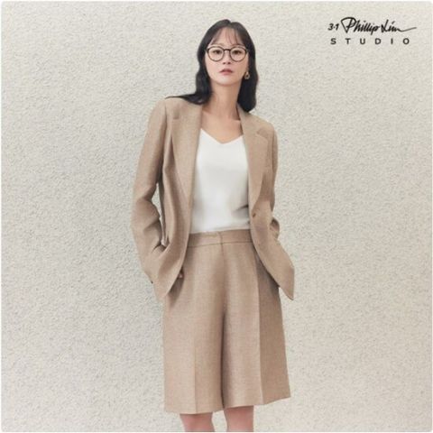 ○ 25SS Premium 메탈릭 프렌치 린넨 블렌디드 버뮤다 팬츠