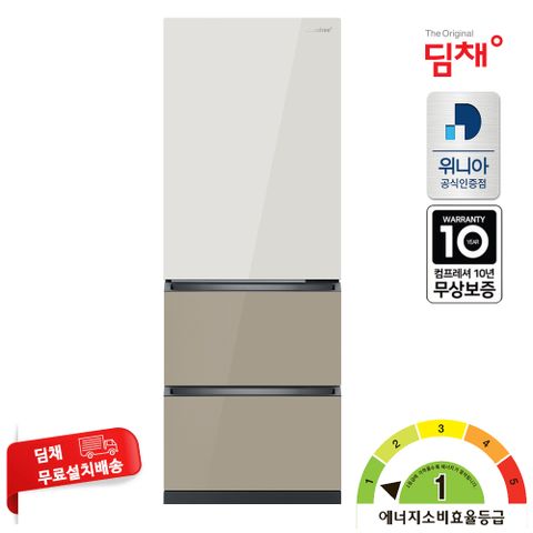 딤채 1등급 330L 3도어 스탠드 김치냉장고 EDT33JBPIER1 딤채 공식인증점 전국무료설치