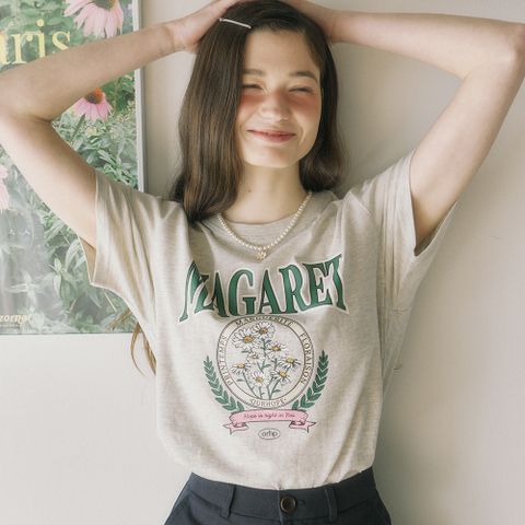 [아워호프] Margaret Artwork T-shirt - Oatmeal [H24SM1-TS07-OAT]