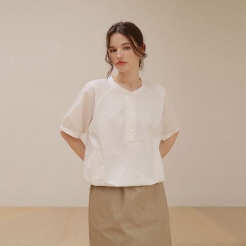 [RR]아린 단작 스트링 블라우스