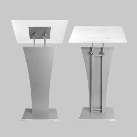 아스텔 화이트 메뉴판거치대 마스트 안내간판 600mm 보면대 높이조절 각도조절