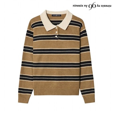 [시즌오프] 정상가:119,000원｜단가라 카라 버튼 니트 (NO4KT049L0)