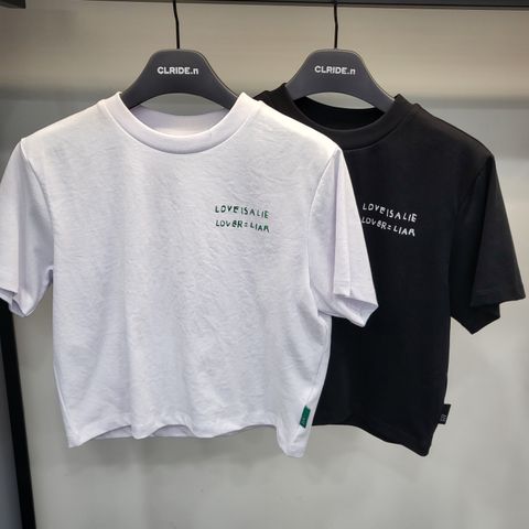 클라이드 여성 바스키아 크롭 반팔티셔츠 FOB TS785F