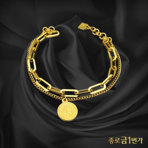 [종로금1번가] 여자 순금 팔찌 엘리자베스 클립  11.25g