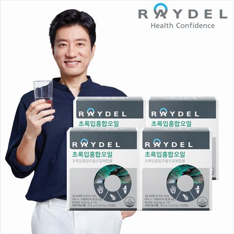 초록입홍합오일 60캡슐 x 4개 #비즈왁스알코올셀100 10정 더!
