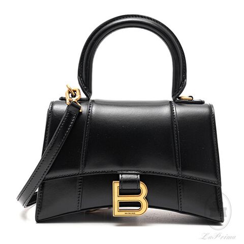 [명품] BALENCIAGA 발렌시아가 아워글래스 XS 탑 핸들 백 592833 1QJ4M 1000 592833 1QJ4M 1000