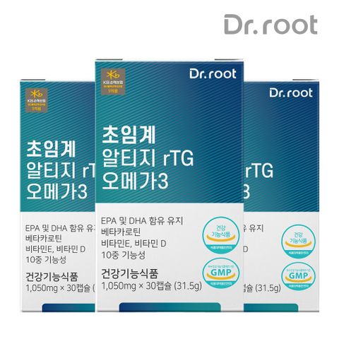 10중기능성 저온 초임계 알티지 rTG 오메가3 식물성캡슐 3박스 베타카로틴 비타민D 비타민E