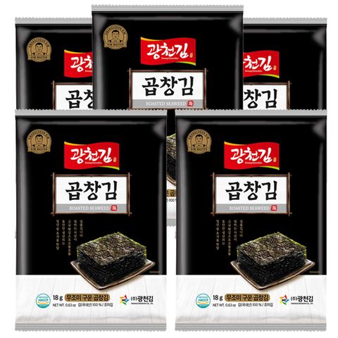 무조미 구운 곱창김 10봉 /  구운김 전장김