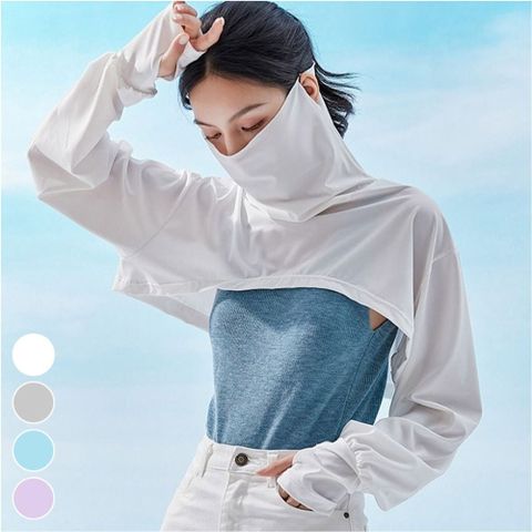 숏케이프 래쉬가드 팔토시 마스트 햇빛차단 러닝 운동