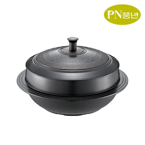 통주물 인덕션&가스 가마솥 24cm / 1954 IH가마솥 궁 뚜껑 누룽지 돌솥냄비 뚝배기 돌솥밥