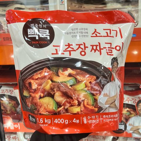 백종원의 빽쿡 고추장 짜글이 400g x 4
