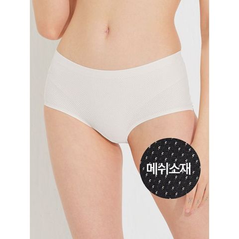 [하프클럽/라보라] 심리스 퓨징 메쉬 스킨팬티 703IV