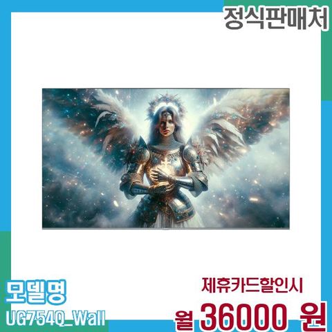 스마트TV QLED 75인치 UG754Q 벽걸이 48개월 49,000