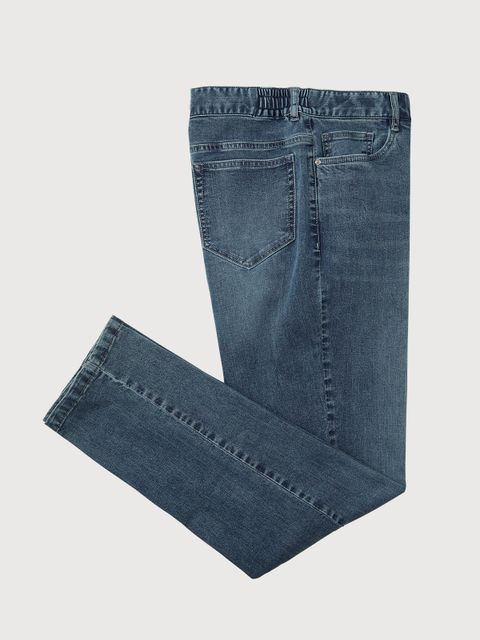 여름시원한 소재의 허리 사이밴댕 처리된 여름  청바지 MIUDL4M2471 463691