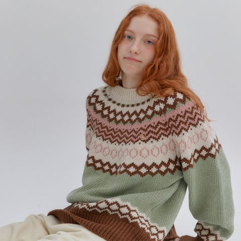 ANC NORDIC PULLOVER KNIT_MINT