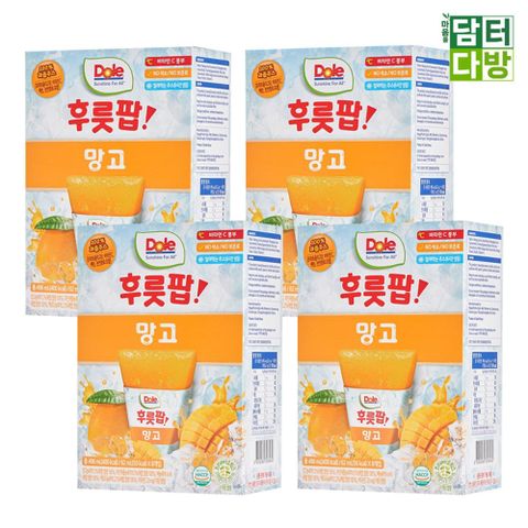 DOLE 후룻팝 망고 62ml x 8입 x 8 망고 아이스망고 망고디저트 망고주스 후룻팝 망고후룻팝