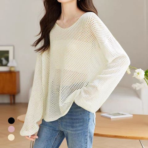 화세 썸머펀칭와플니트_HB5MKN008C