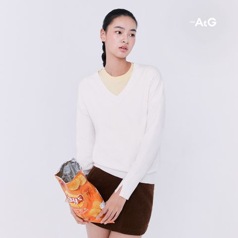 [론칭가79,900원]더엣지 25SS 파스텔 브이넥니트 4종