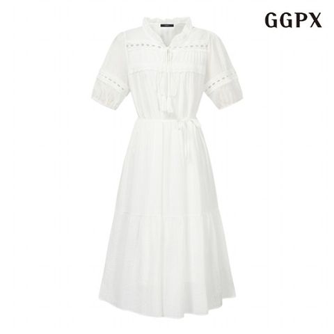 정상가:99,000원 ㅣ 레이스 프릴 보헤미안 원피스 (GPBOW030D)