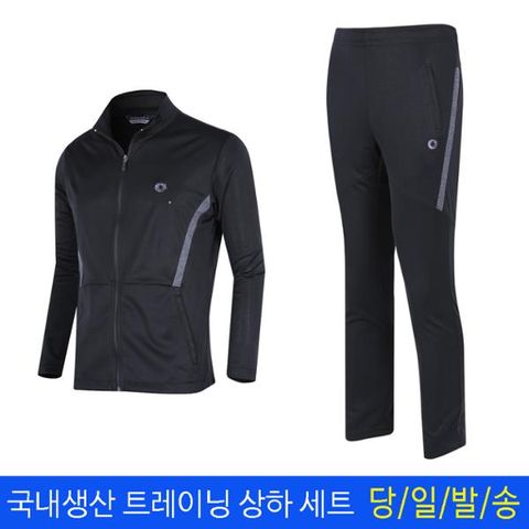 [하프클럽/미루나무]국내생산 여름 쿨 트레이닝 상하 세트 작업복 세트 남성 츄리닝세트