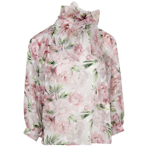 [파슨스] Cherry Blossoms See-Through Blouse [ASSS3BL02]