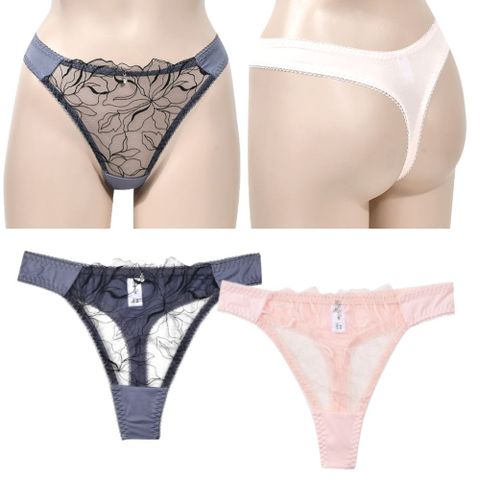 여성 앞 망사 넓은 티팬티 T 팬티 란제리 이벤트속옷