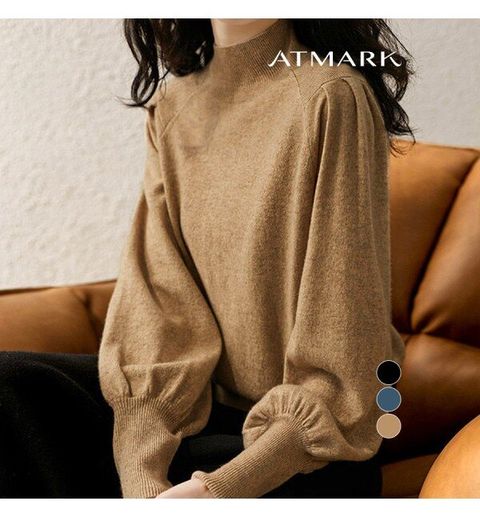 ATMARK 미니멀볼륨퍼프소매니트_AA49KN027G