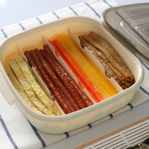 날짜표시 김밥재료 칸칸 보관용기+도시락 김발