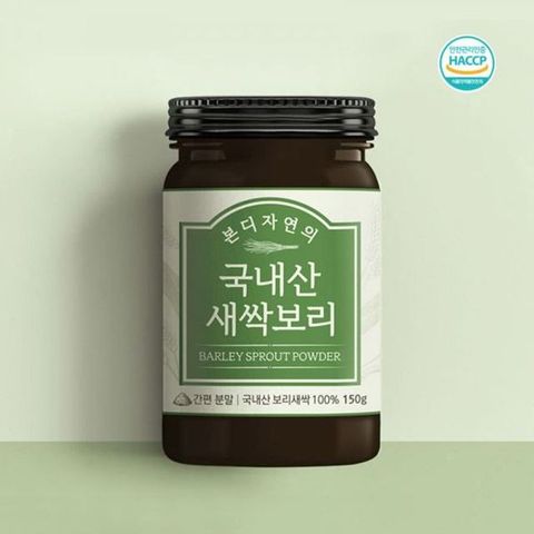 국내산 150g 분말 새싹보리 본디자연의 보리새싹차 보