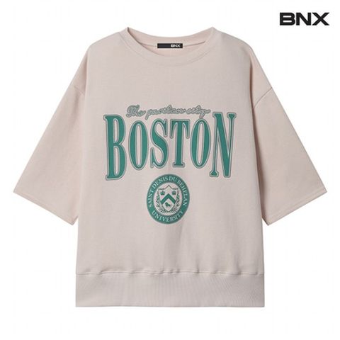 정상가:59,000원 ㅣ 라운드 그래픽 반팔 맨투맨 (BX1TS011L0)