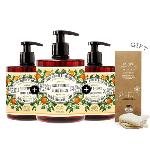 [정상가 84,000원] 에센셜 마르세유솝(500ml)3개 세트 +샤워타올