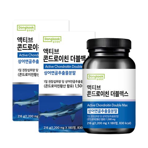상어연골 액티브 콘드로이친 더블맥스 1200 180정(2박스)