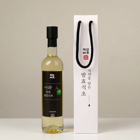 자연비초 사과 담은 발효식초 500ml 사과식초 사과발효식초 사과초 발효초 발효식초