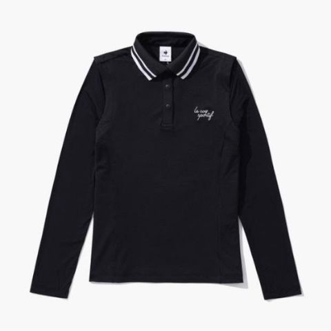 골프티셔츠 KQF GP222LTL42-BLCK 여성 피케 냉감 긴팔 티셔츠 / BLCK
