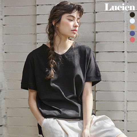 수피마코튼 100% 브이넥 티셔츠 5종 택1