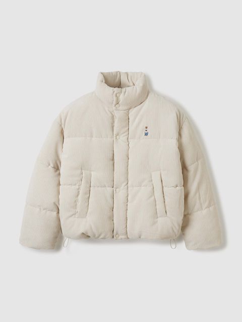 WHJPE4V14F IVORY 스티브 코듀로이 패딩
