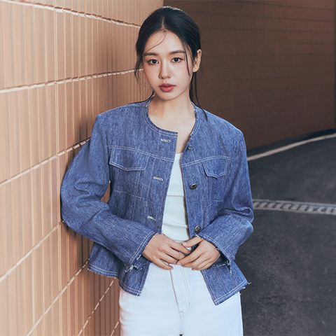 [최초가99,000]셀렙샵 에디션 린넨코튼 데님자켓