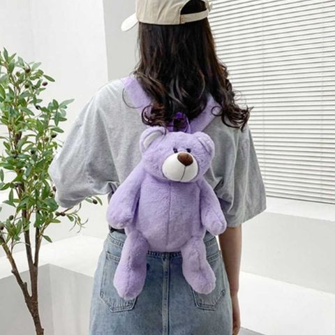 유아 용 저학년 초등 학생 곰 인형 백팩 가방 코디
