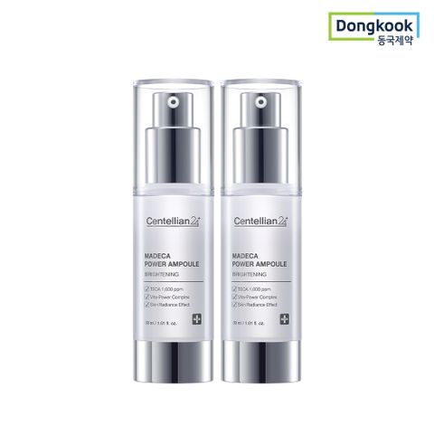 동국제약  마데카 파워 앰플 브라이트닝 30ml 2개 피부 투명광 케어 광채 미백 주름개선 기능성 기미 잡티