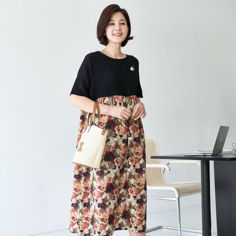 터치 인견 롱원피스