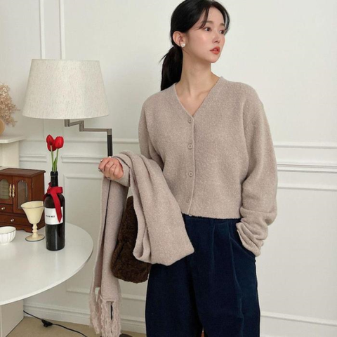 여자 프린지 메리노울 카디건 알파카 세트 (11293169)