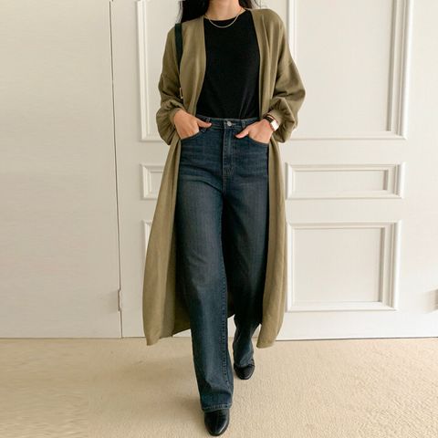 [브리치] 러블리감성 / 블프 벌룬 롱 가디건