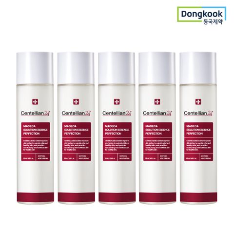 마데카 솔루션 에센스 퍼펙션 120ml 5개 피부장벽 보습 진정 보호 병풀추출물 TECA 수분