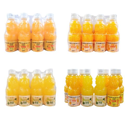 [삼다몰]제주 착즙주스 감귤 한라봉 천혜향 청귤 주스 330ml