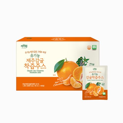 [자연원] 유기농 감귤착즙주스 100ml x 14포