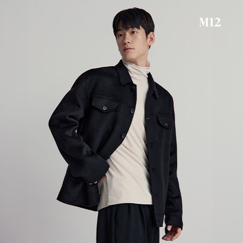 [온플/런칭가89,900원]M12 24FW 남성 울블렌디드 핸드메이드자켓
